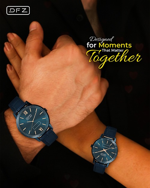 Not just moments passing,
but moments held together.

Where every second feels
a little more meaningful.

DFZ — crafted for connection.

#luxurywatch #coupleedition #gifting #dfzwatch #customized 
(luxury watch, premium timepiece, refined design, timeless elegance, modern luxury, sophisticated style, elegant accessory, high-end fashion, minimalist luxury, statement watch)